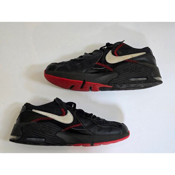 Nike Shoes Youth 3Y Air Max Excee 90 Black / Red Sneakers CD6892-016 - Picture 3 of 7